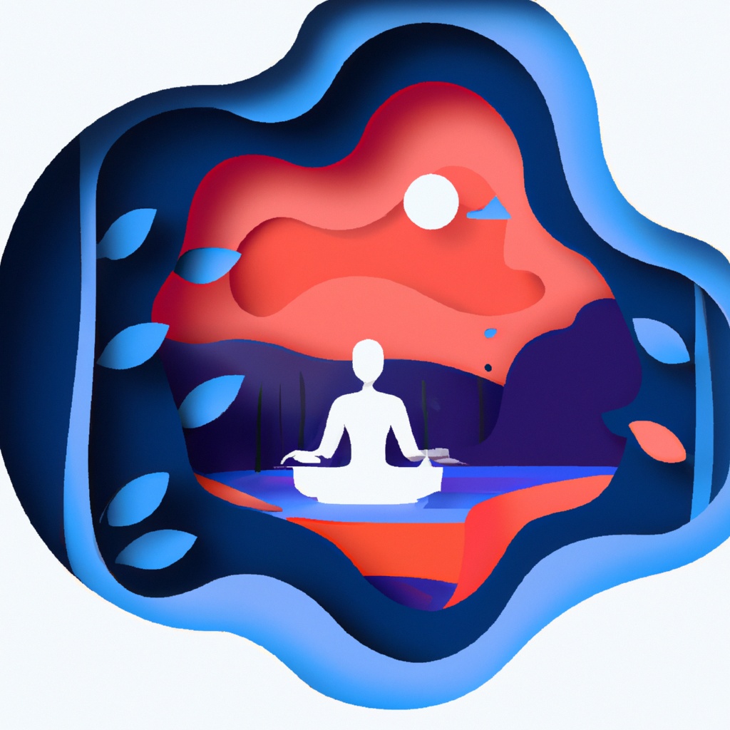 Papercraft,Vector-style,Image,Of,Meditation